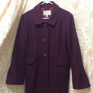 Old Navy Plum below the knee Pea Coat XL